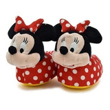 Pantuflas Minnie Mouse Disney Original Cómodas De Peluche 