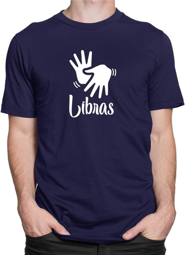 Camiseta Libras Sinais Interprete Visual Camisa Surdo Mudo