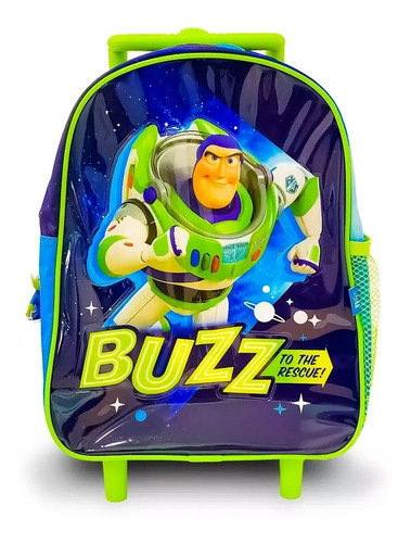 Mochila Disney Pixar Toy Story Buzz Con Ruedas 30cm -