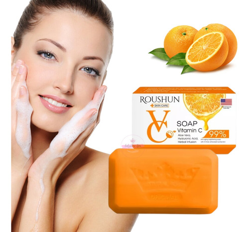 Jabón Facial Vitamina C Con Acido Hialuronico