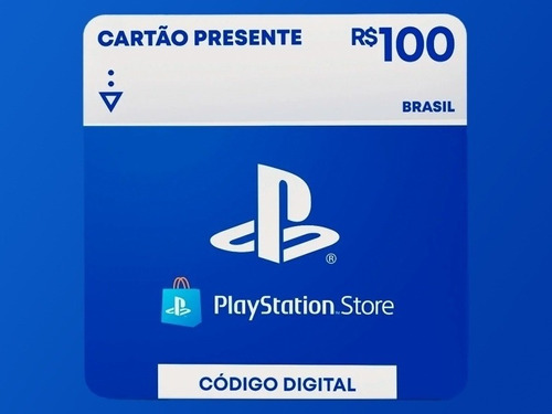 Cartão Psn Playstation R$ 100 - Brasil