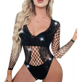 Body Strass Red Brillos Importado