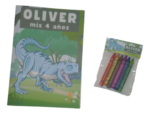 Libritos P/pintar Personalizados + Crayones X30 