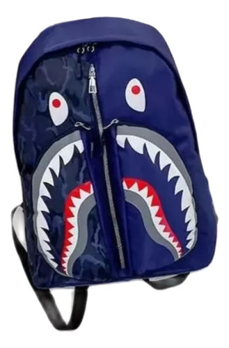 Mochila Estudiante Graffiti Shark Bape, Mochila Escolar