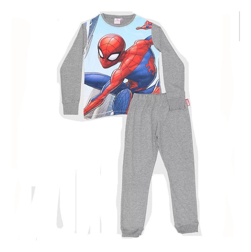 Pijama Marvel Niño Niña Manga Larga Spiderman Original Dxt