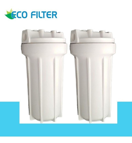 Dos Carcasa De 10 Pulgadas Para Filtro De Agua Purificador