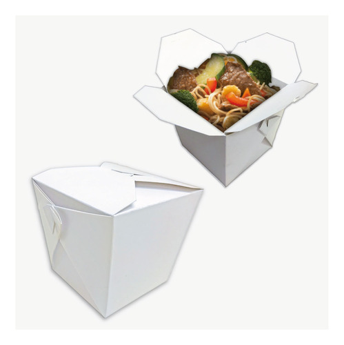 Cajas Para Wok Y Comida China Pack X 50 Un Laminado Interior