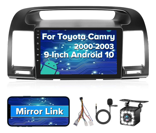 Para Toyota Camry Radio Android 10 Car Stereo Gps 2000-2003