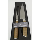 Cuchillo + Tenedor Acero Inoxidable Wayu