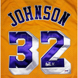Jersey Autografiado Magic Johnson L. Angeles Lakers Swingman