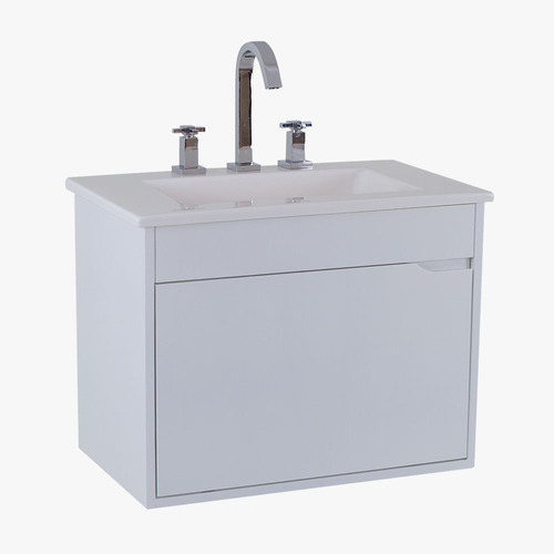 Mueble De Baño De Colgar Blanco Vcl Cantaro - Gulliart