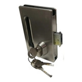 Cerradura Puerta Muro Cristal Corrediza Plegable Acero Inox