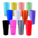 Vaso Trago Largo Plastico Descartable Colores Bebida X10 P