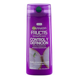 Shampoo Garnier Fructis Control Y Definición Rizos Poderosos En Botella De 200ml Por 1 Unidad