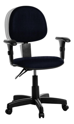 Cadeira Ergonômica Executiva Com Braço Rcp Azul Escuro