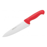 Cuchillo Carnicero Arcos 20cm Profesional Rojo Asado Bbq