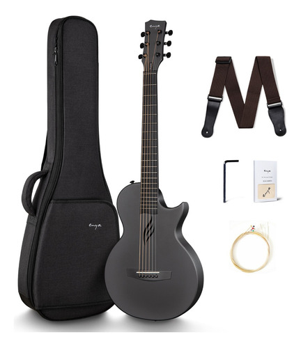 Guitarra Acústica Enya Nova Go De Fibra De Carbono 35 In