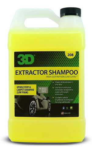 Extractor Shampoo 4 Lt Limpia Tapizados 3d