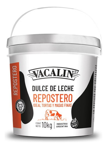 Dulce De Leche Repostero Vacalin 10 Kg Balde - Liniers -