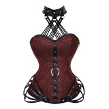 Steampunk Goth Halter Steampunk Corsé De Acero, Corsé De Bu