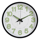 Reloj De Pared Silencioso Simple De Cuarzo Luminoso De 30 Cm