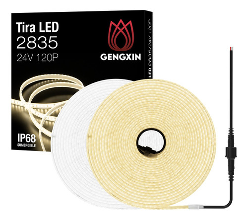 Tira De Luces Led Blancas 10m Para Hoga,intemperie Ip68