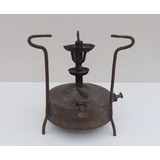 Antigo Fogareiro A Querosene 1920 - Original Bronze - 03