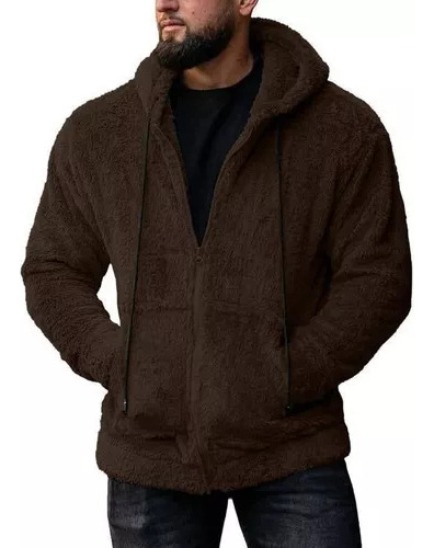 Chaqueta De Hombre De Otoño Con Capucha Peluda