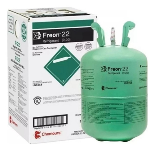 Gas Freon R22 Chemours - Liquido Oportunidad - 11.1kg