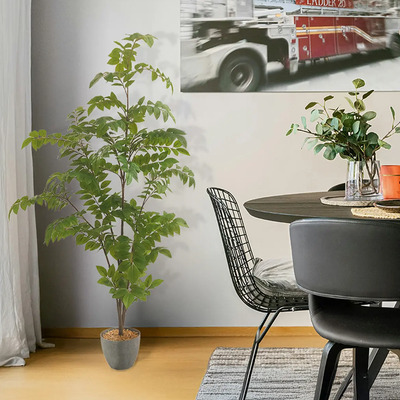 Planta Artificial Moderna Con Maceta Decorativa Real Style Árbol Peral Grande De 150cm De Alto Artego Para Hogar Sala Comercio Oficina | Meses sin interés