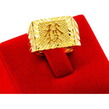 Joyas Doradas De Latón Anillo De Hombre De Oro Pesado