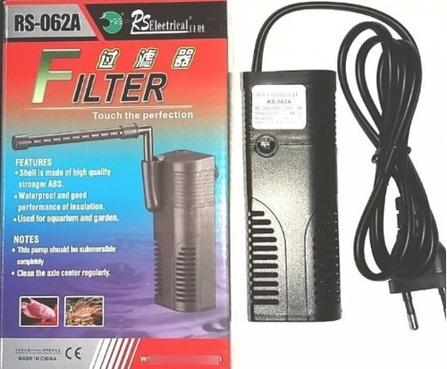 Filtro Interno Rs 062a 300 L/h Acuario  Peceras Chicas 