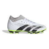 Guayos adidas Predator Accuracy.4 Multiterreno Unisex Color Ftwr White Core Black Lucid Lemon2 Talla 24