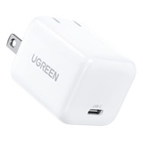 Mini Cargador Rápido Usb C 30w Gan Pd (ugreen) Color Blanco