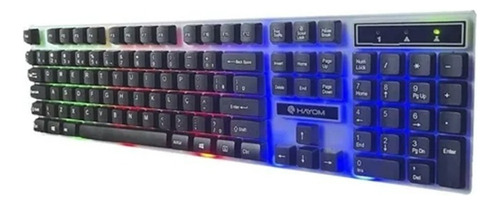 Teclado Gamer Semi- Mecânico Hayom Tc3227 Cor De Teclado Preto