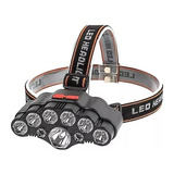 Linterna Frontal 9 Led, Cabeza Ajustable Recargable Usbnta