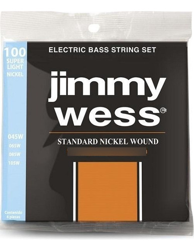 Cuerdas Bajo Electrico Jimmy Wess Niquel 48-110 100sl Msi