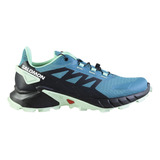 Zapatillas Salomon Supercross 4 Mujer Harbor Blue/black/yucc