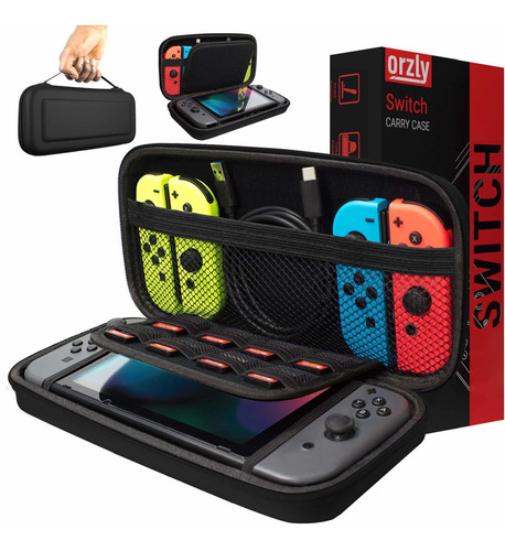 Funda Protectora Orzly, F/ Nintendo Switch, Rígida Y Portáti