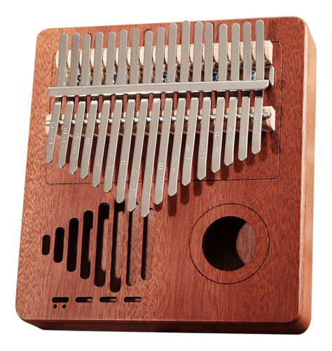 Profesional 17 Teclas Thumb Piano Finger Mbira Madera Oscura