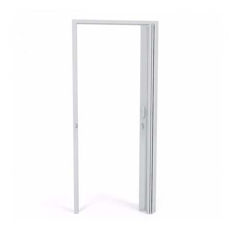 Porta Sanfonada Pvc Polifort 210cmx70cm Cinza Bbwt