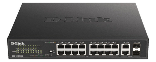 Switch Dlink Des-1018mpv2 16 X 10/100 Mbps
