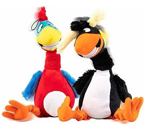 Peluches Para Perro Puffin Y Cotorro Con Sonido De Risas