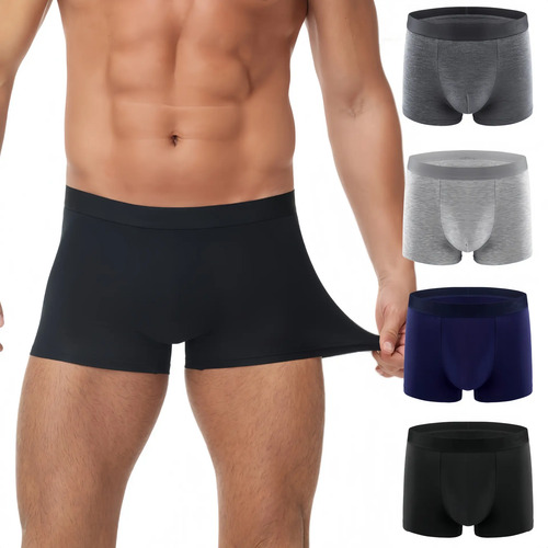 4pzs Algodón Boxer Hombre Calzones Ropa Interior Para Hombre | MercadoLibre