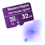 Memoria Micro Sdhc 32gb Purple Clase 10 3d Western Digital