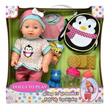Baby Doll Conjunto De Alimentación, Incluye 12 Pulgadas Muñe