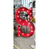 Letras Luminosas 3d Focos 4 Letras 45cm Alto C/u