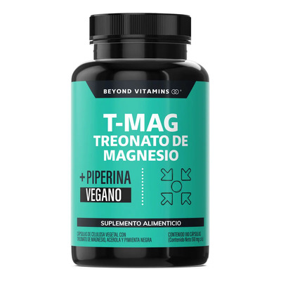 T-mag L- Treonato Magnesio, Magnesio Complex Y Acerola | Con Piperina Al 95% | Magnesium Threonate | Pimienta Negra Sin Azúcar - Bisglicinato Magnesio - Vitaminas Mujer \u002F Hombre - 180 Cápsulas | MercadoLibre