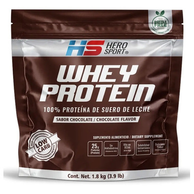 Whey Protein Chocolate 1.8kg (3.9 Lbs) Hero Sport Low Carb | Envío gratis
