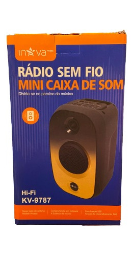 Mini Caixa De Som Potente 6w Bluetooth, Usb, Sd, Rádio E Rgb